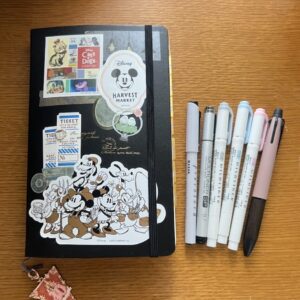 モレスキンと並んだペン